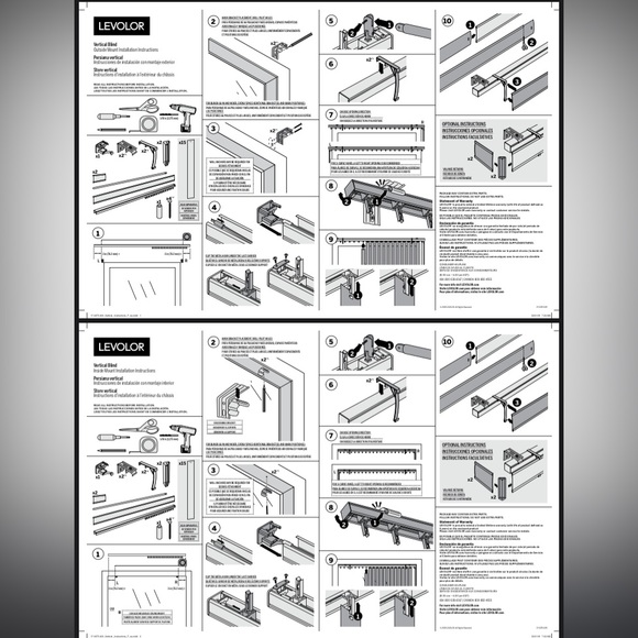 LEVOLOR Trim+Go 3.5in x 54in Cordless Walnut Room Darkening Vertical Blinds - Picture 5 of 6